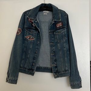 Topman Embroidered Jean Jacket